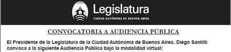 Audiencia publica del 20 de abril de 2021