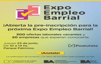 Expo empleo barrial Parque Patricios