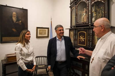 Jorge Macri visita casa de Mama Antula